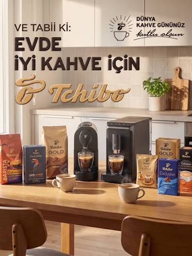 Tchibo’nun yeni reklam filmi yayında:  “Evde iyi kahve için Tchibo”